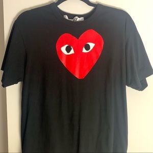 Comme Dés Garçons Play Logo T Shirt